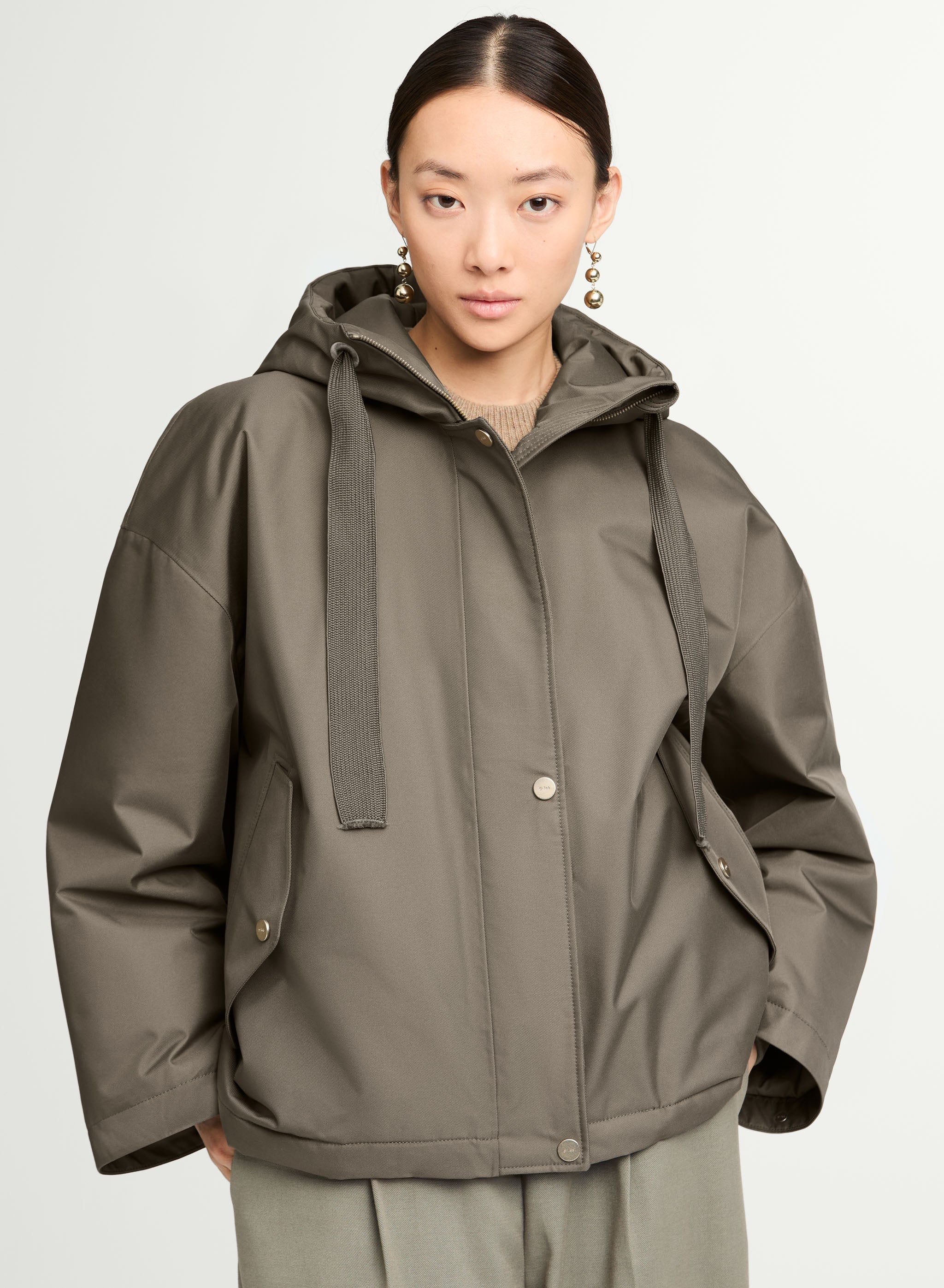 G-Lab Short Shell Puffer in Taupe - SKULPT Dublin