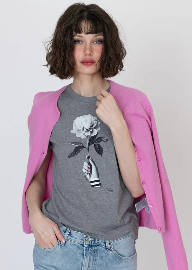 CPress Studio Gesture Shorty Sleeve Tee in Charcoal Grey - SKULPT Dublin