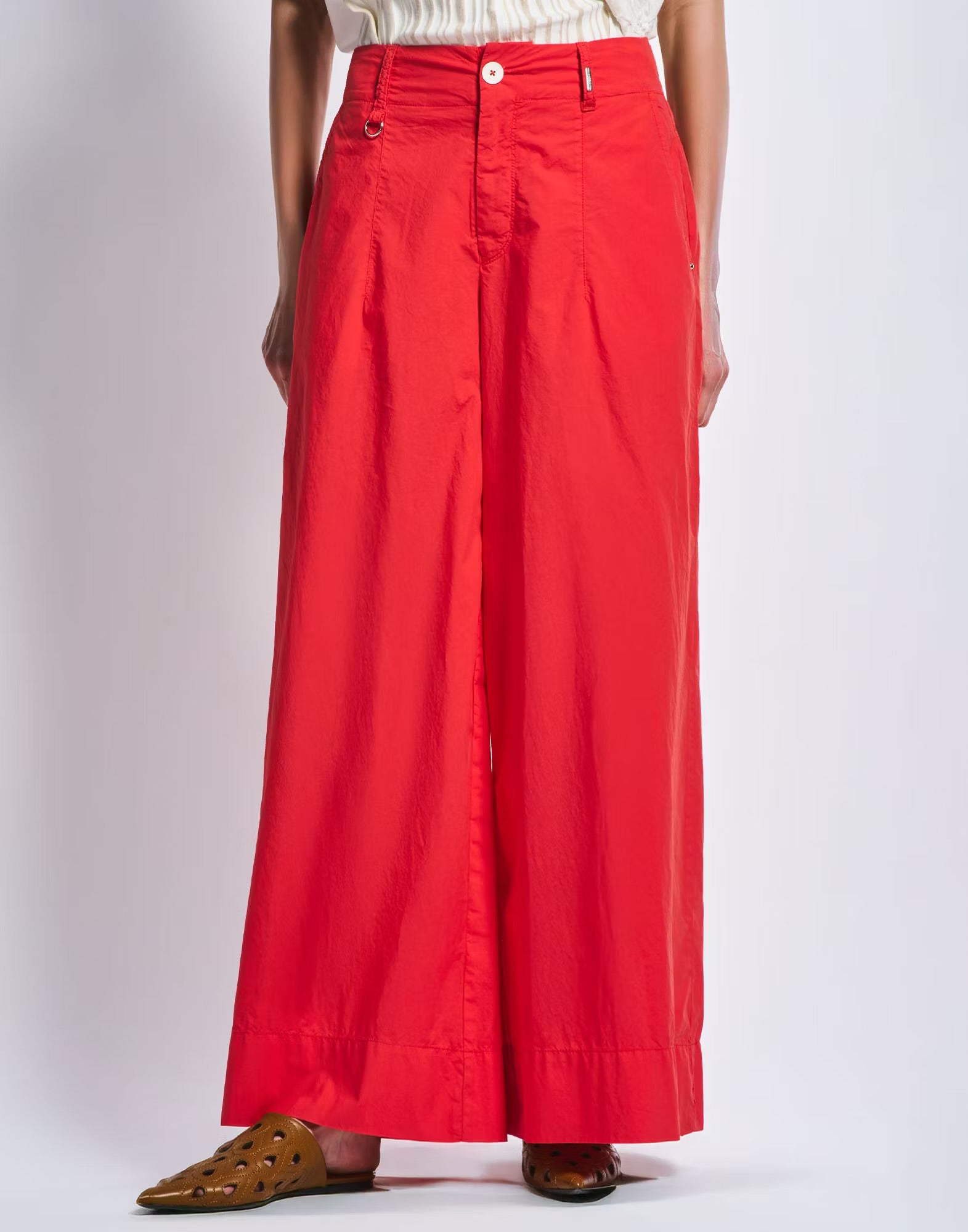 HIGH Everyday Couture Directive Trouser in Red Cotton - SKULPT Dublin