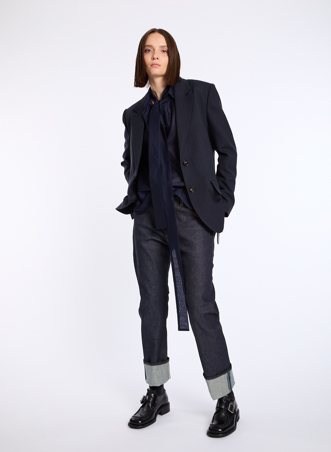 Lis Lareida Celyn Shirt in Navy - SKULPT Dublin