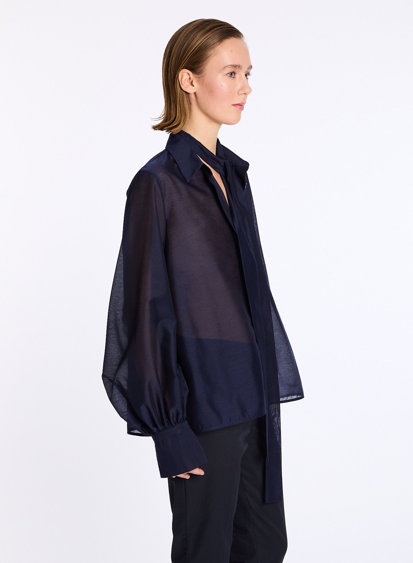 Lis Lareida Celyn Shirt in Navy - SKULPT Dublin