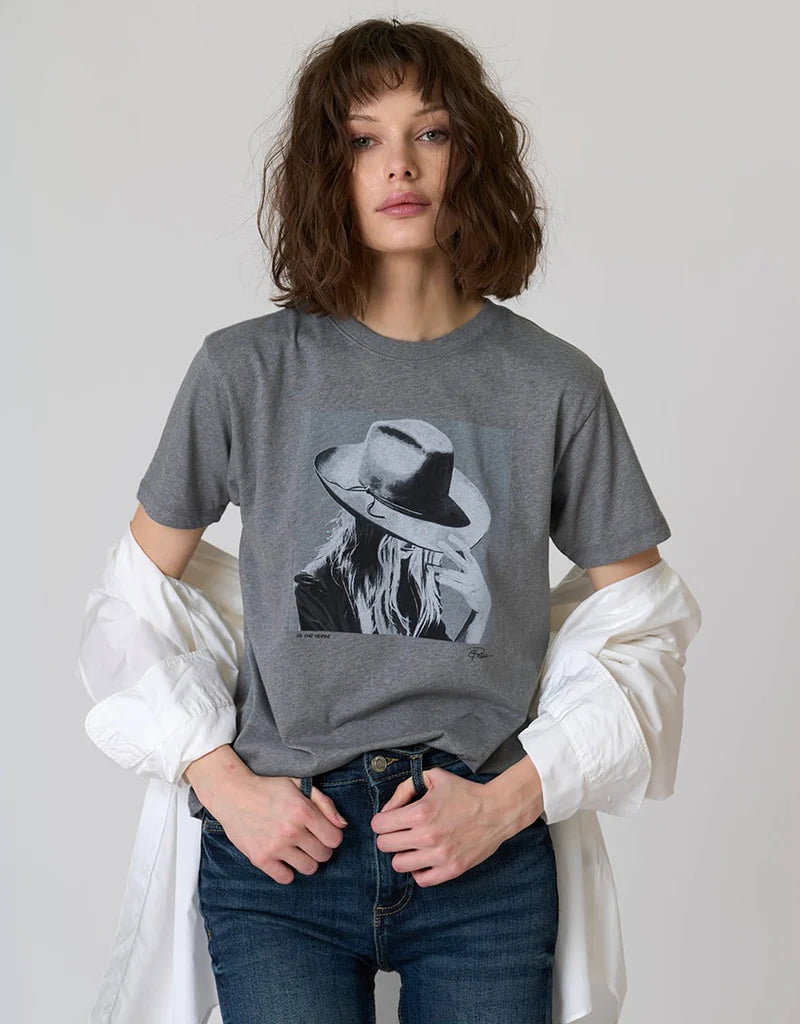 CPress Studio On The Verge Short Sleeve Tee in Charcoal Grey