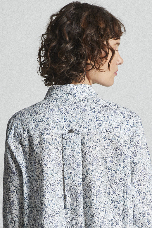 Mat de Misaine Liberty Print Shirt Green Floral - SKULPT Dublin