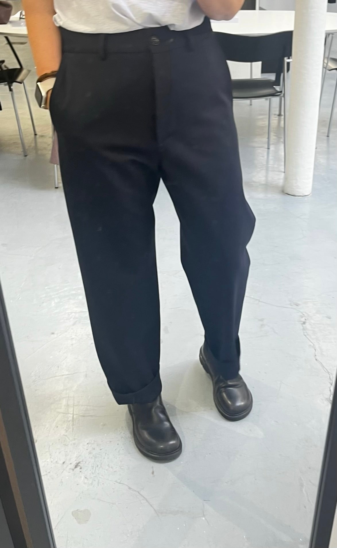 AVN Stretch Pants in Dark Navy - SKULPT Dublin