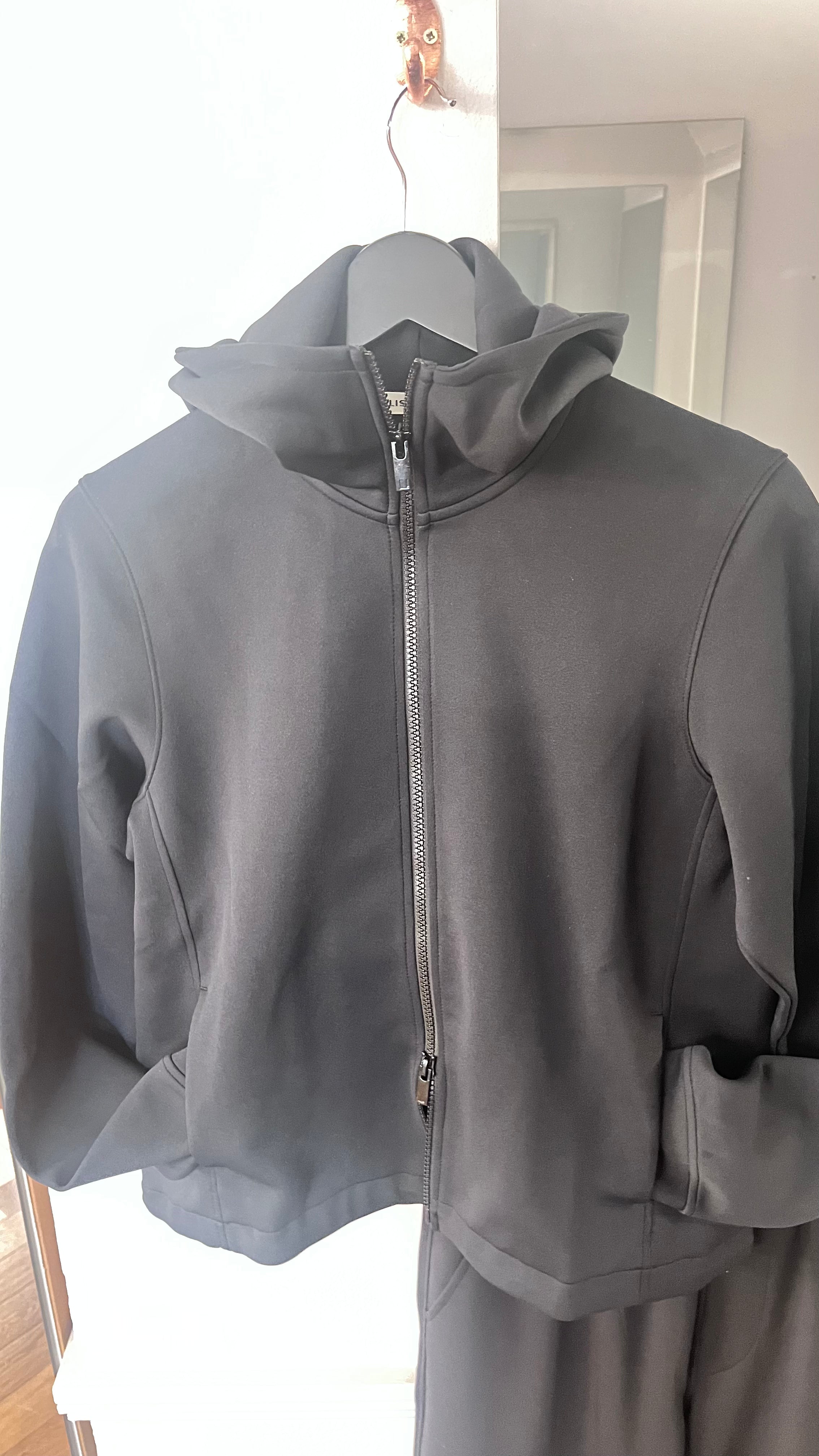 Lis Lareida Memphis Zip Up Hoodie in Black - SKULPT Dublin
