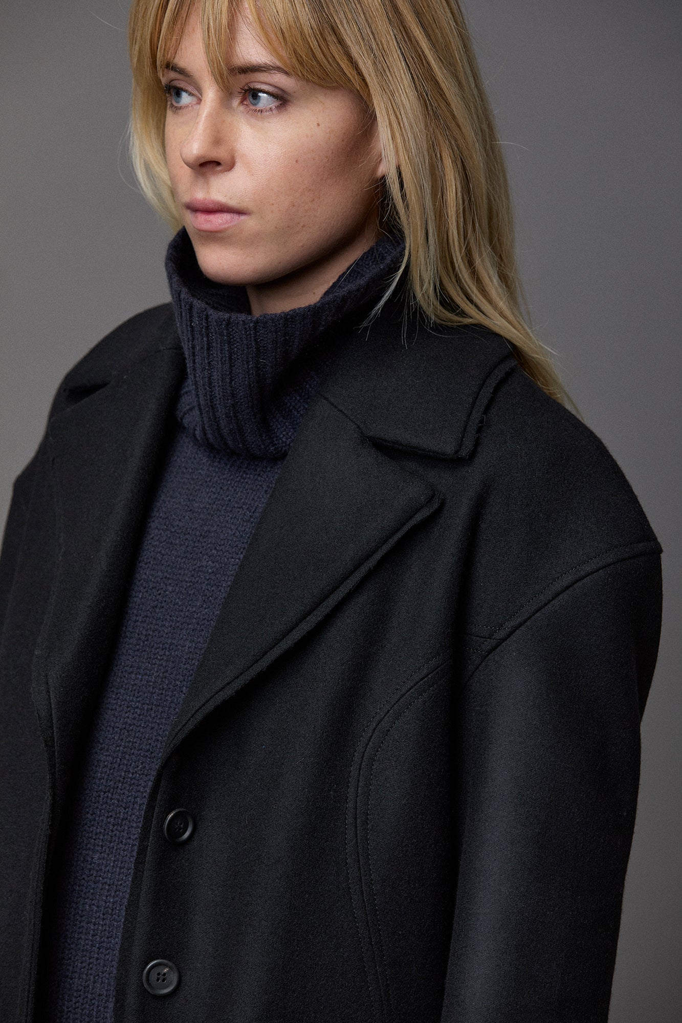 Kristensen du Nord Cashmere Jumper in Navy - SKULPT Dublin