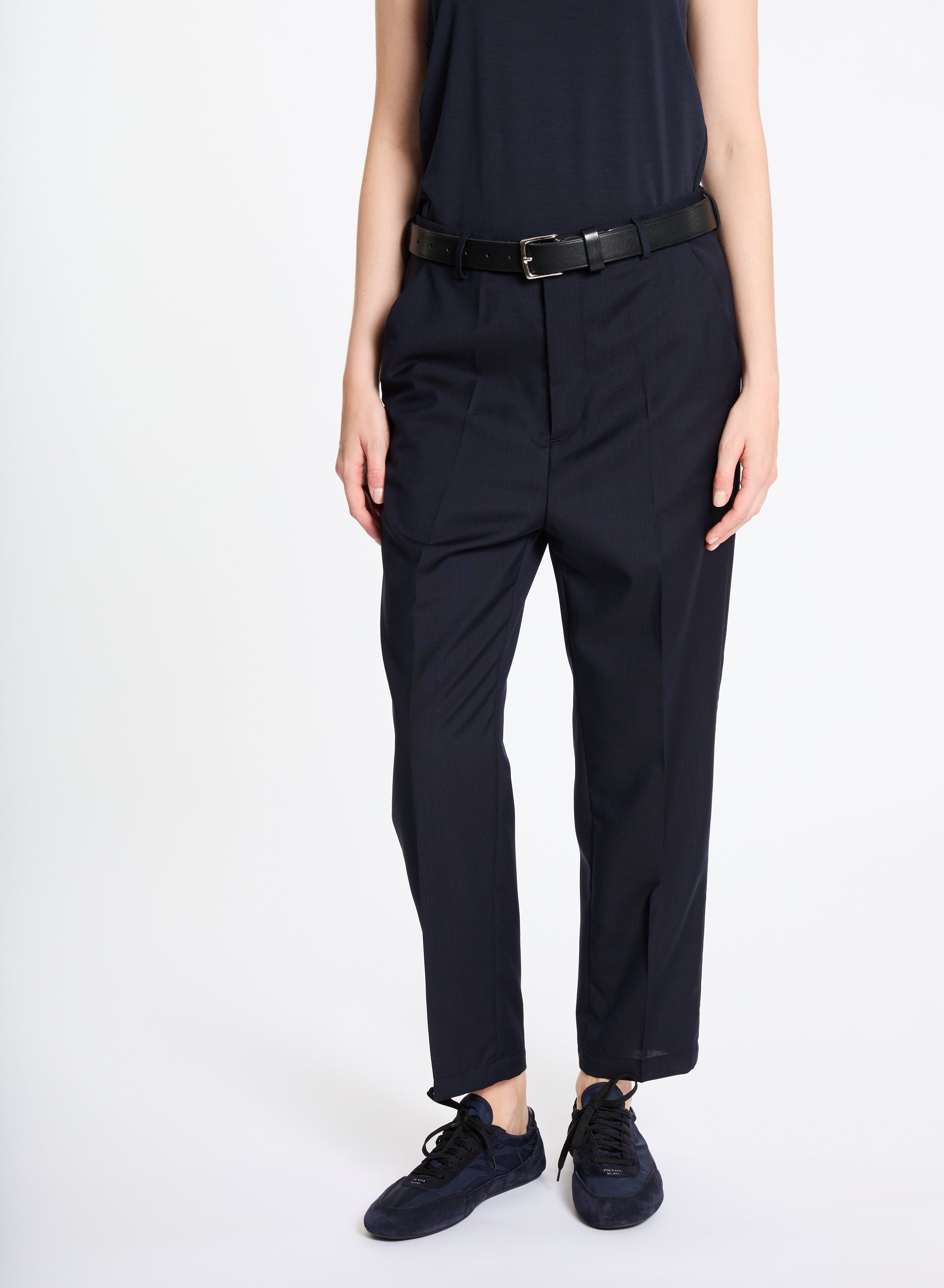 Lis Lareida Wool Suit in Dark Navy - SKULPT Dublin