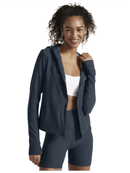 Beyond Yoga Spacedye Hoodie in Navy - SKULPT Dublin