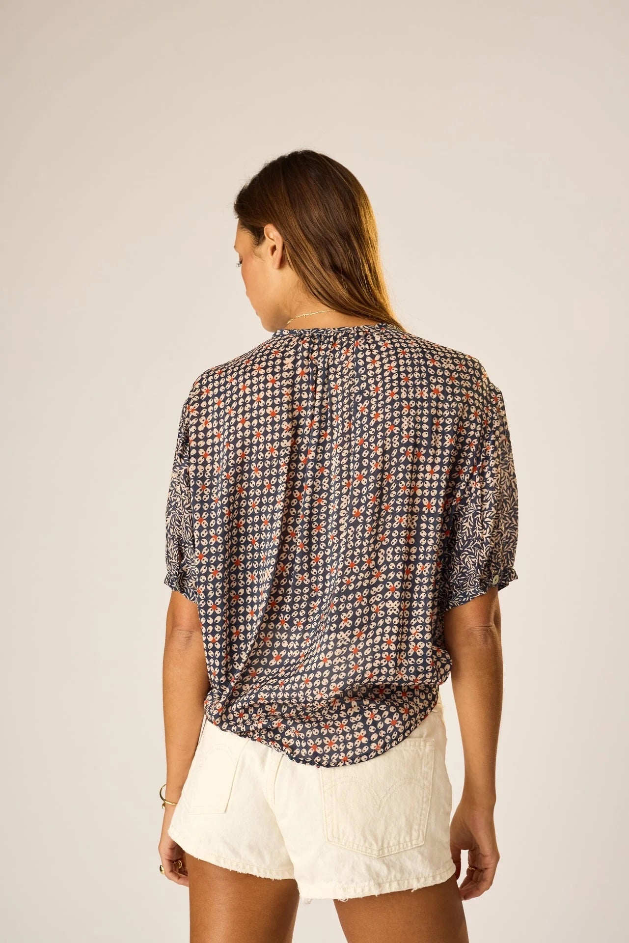 Natalie Martin Short Sleeve Shirt in Ink - SKULPT Dublin