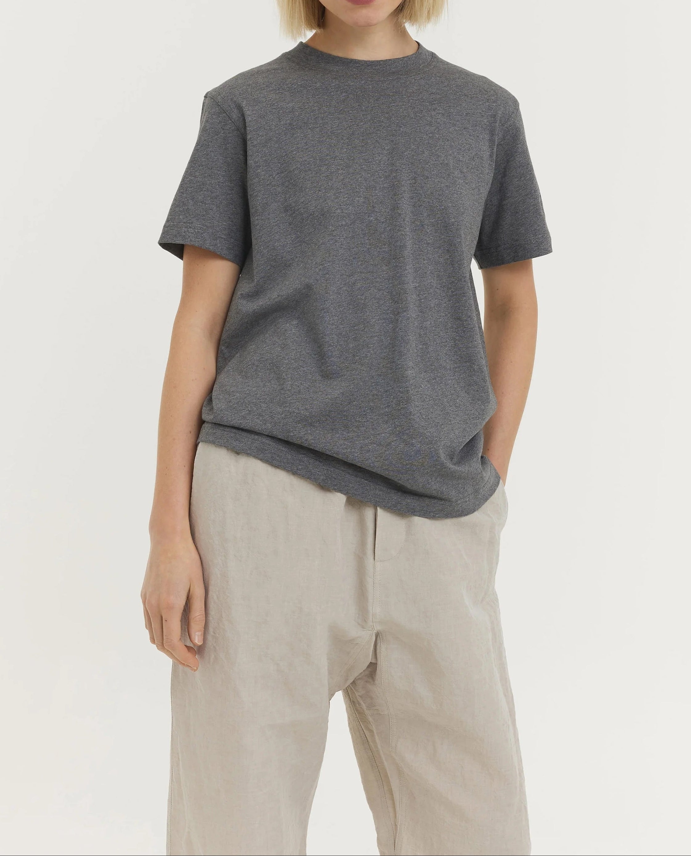 Sofie D'Hoore T Shirt in Mid Grey - SKULPT Dublin