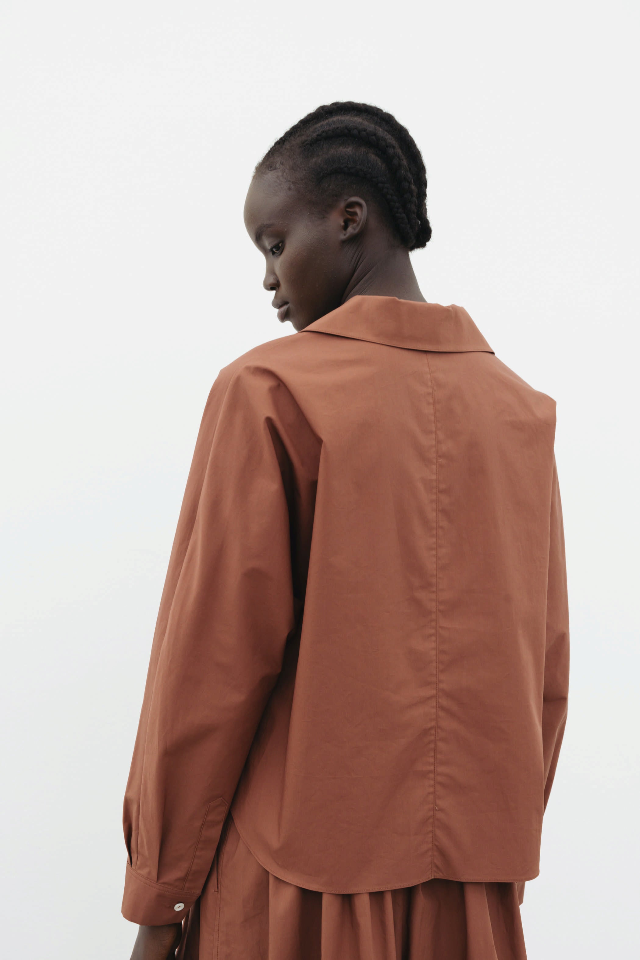 The Loom Long Sleeve Shirt Red Bean - SKULPT Dublin