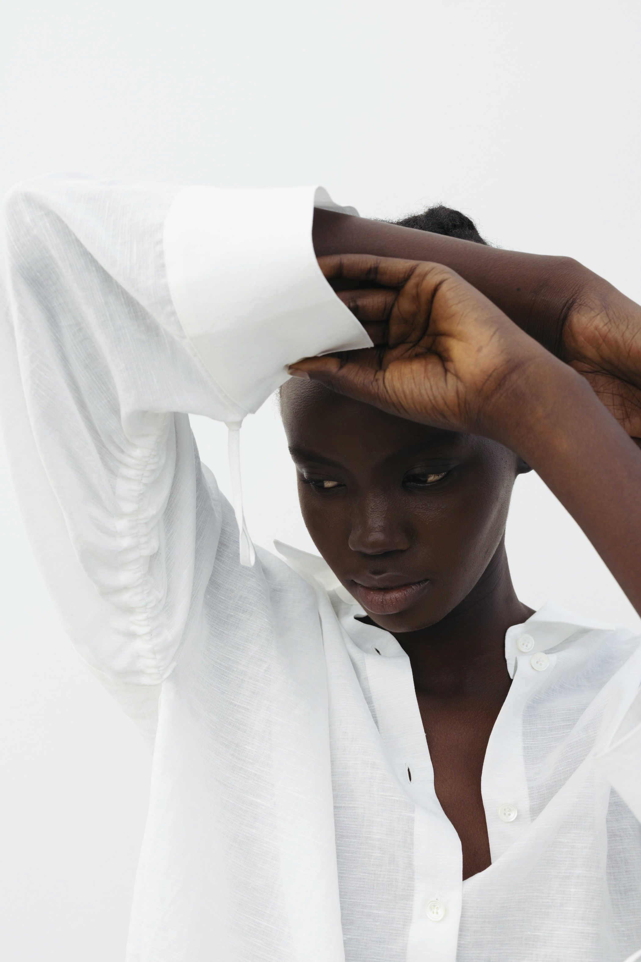 The Loom Long Sleeve Linen Shirt White - SKULPT Dublin