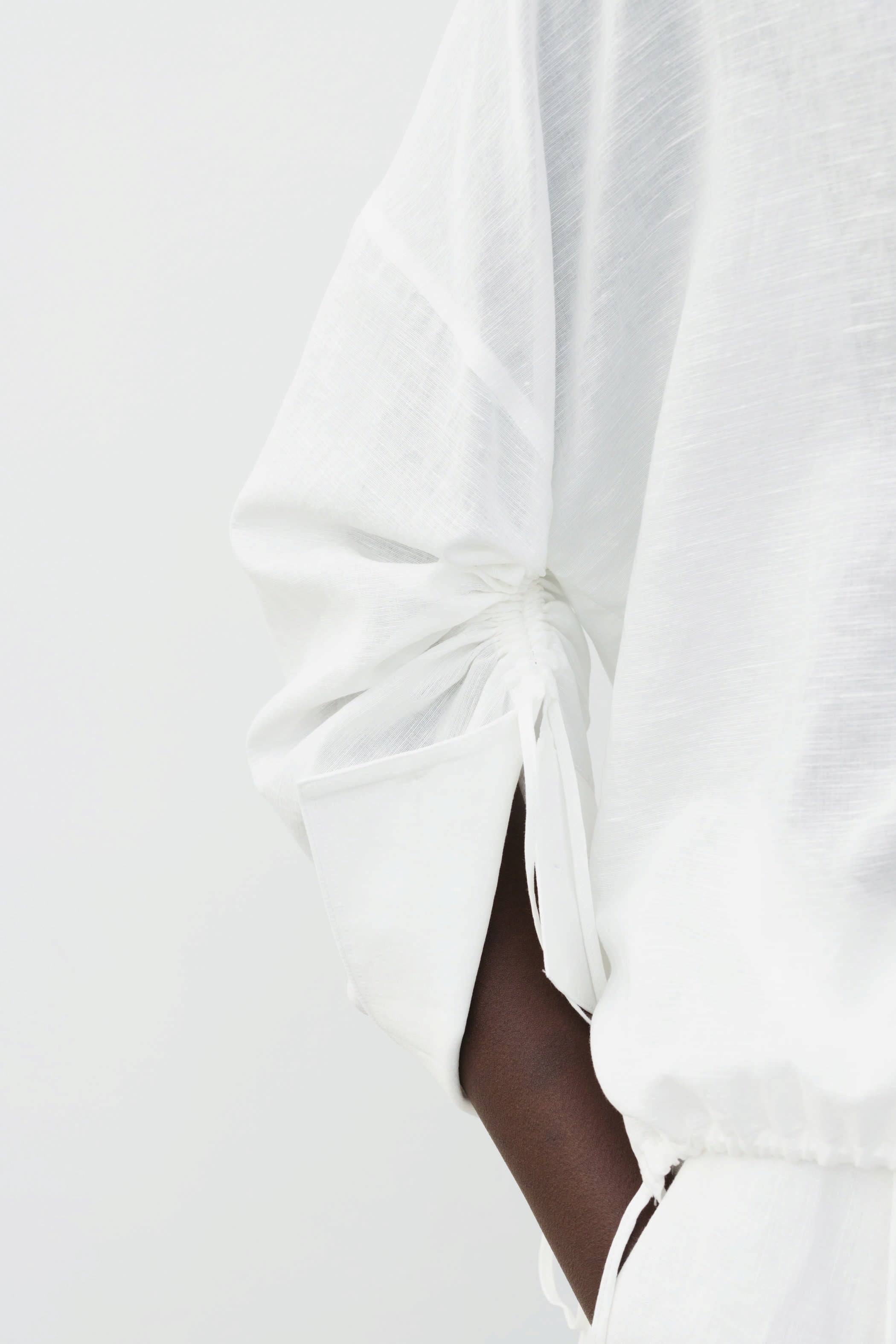 The Loom Long Sleeve Linen Shirt White - SKULPT Dublin