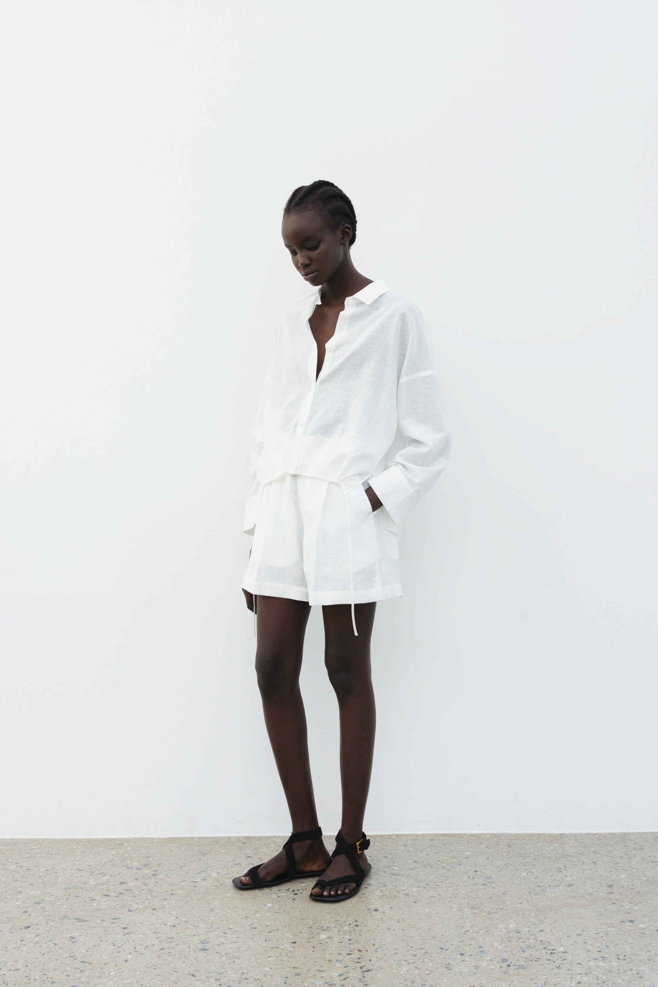 The Loom Linen Shorts Mint - SKULPT Dublin