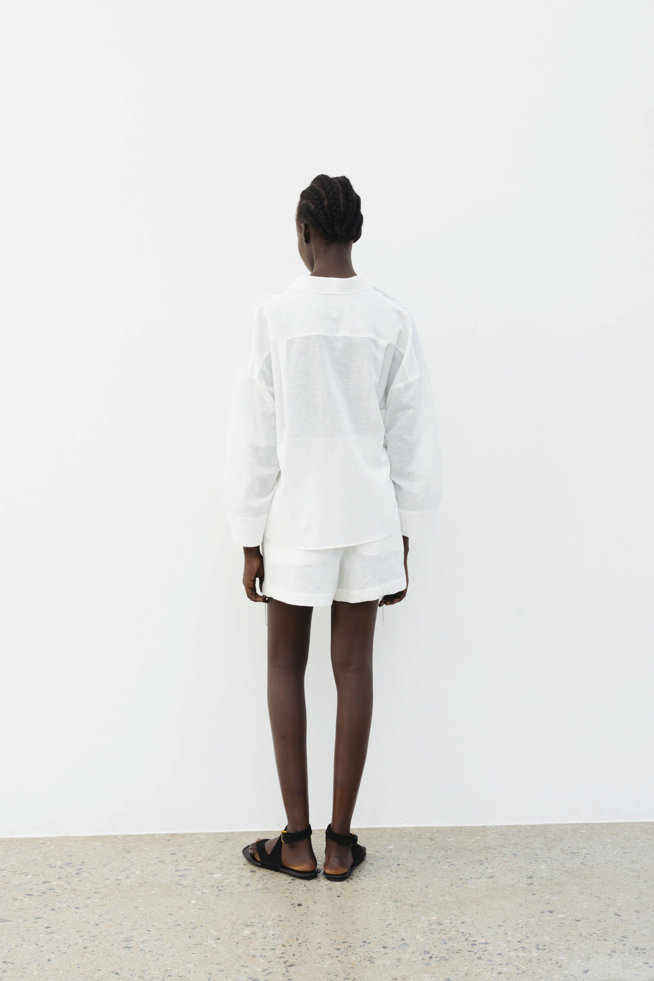 The Loom Linen Shorts Mint - SKULPT Dublin