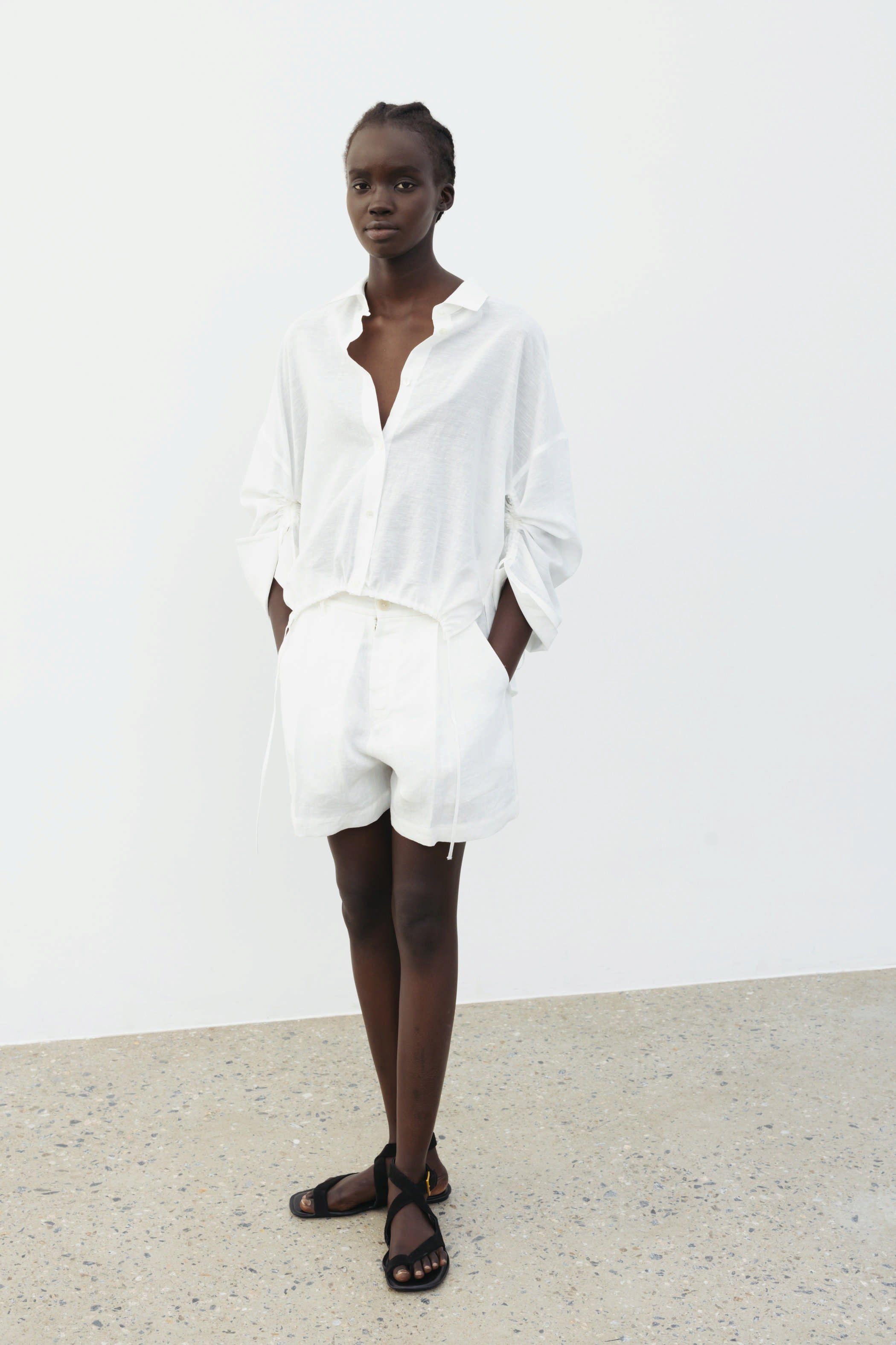 The Loom Linen Shorts Mint - SKULPT Dublin