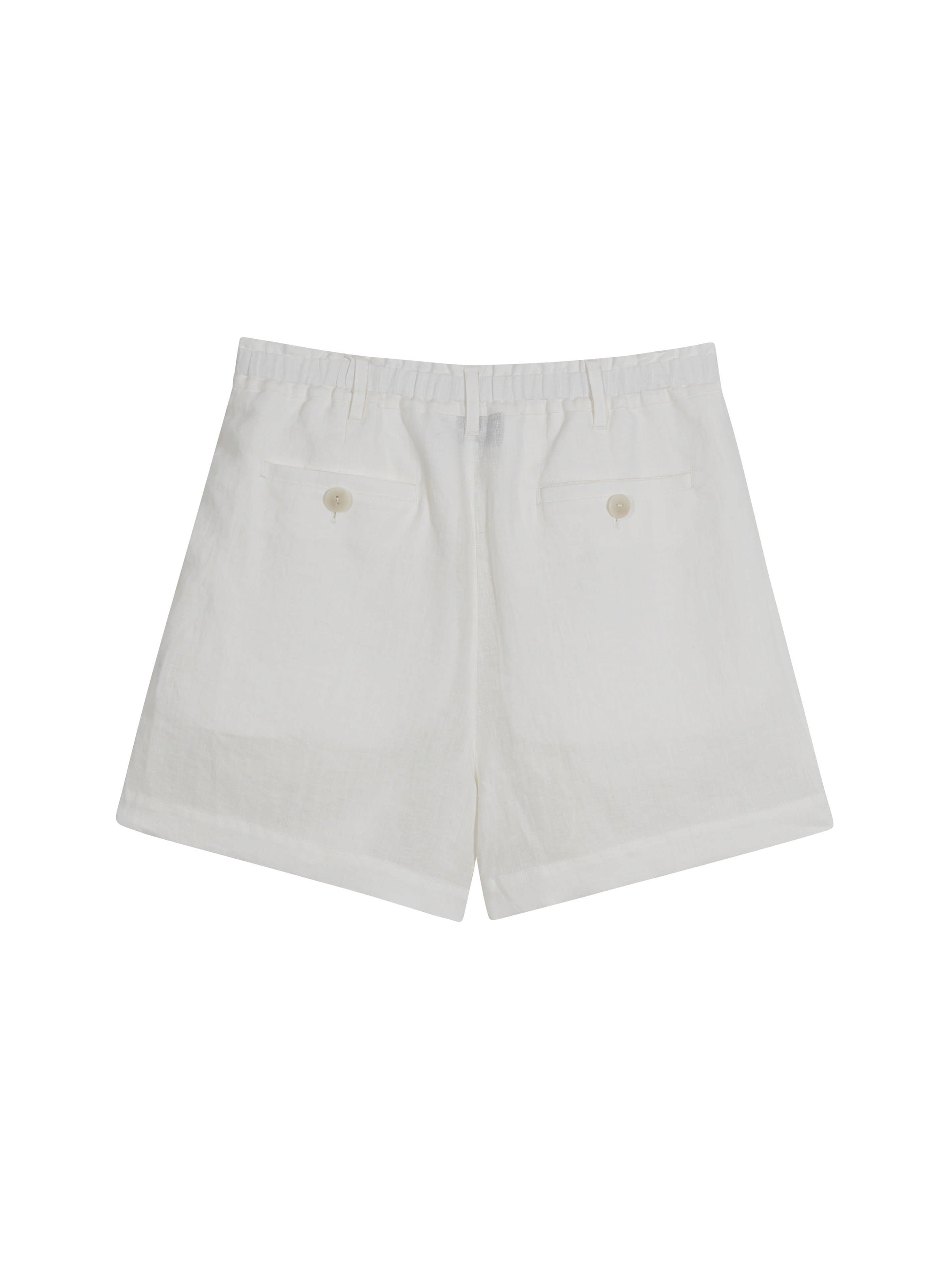 The Loom Linen Shorts White - SKULPT Dublin