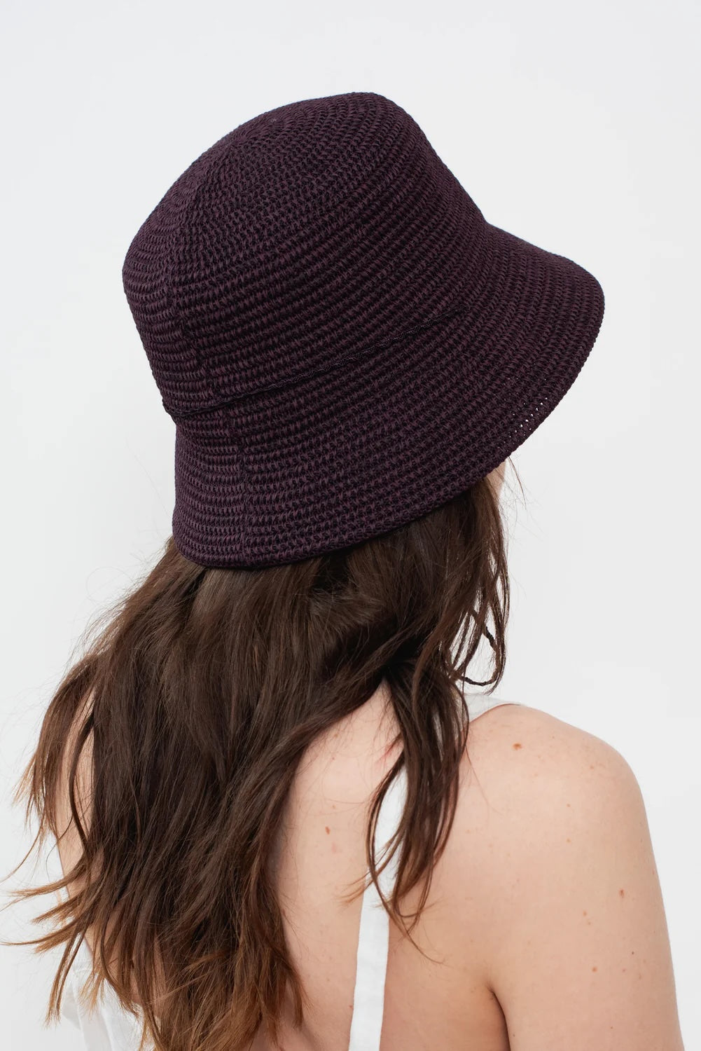 P cnq Japanese Paper Cotton Bucket Hat in Mulberry - SKULPT Dublin