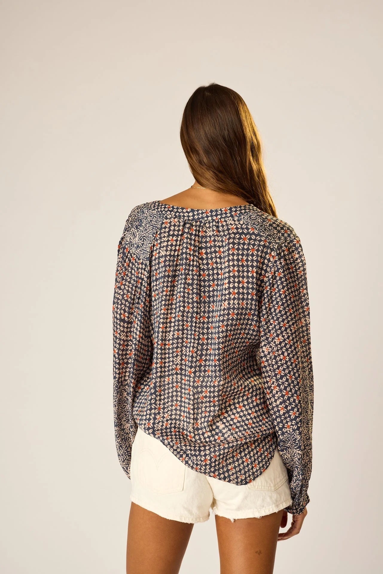 Natalie Martin Long Sleeve Shirt in Ink - SKULPT Dublin