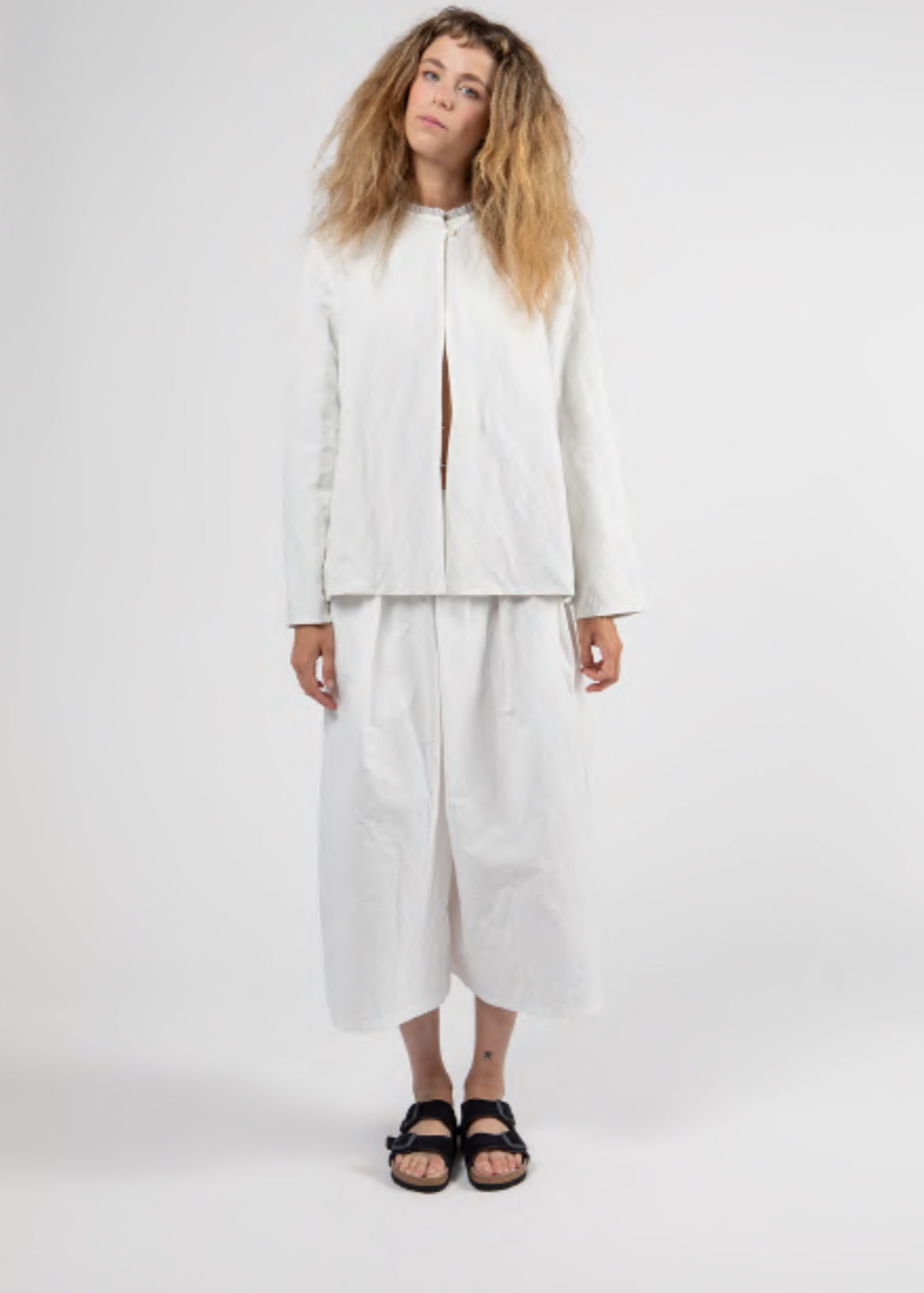 Apuntob Culottes Trousers in Sugar Blue - SKULPT Dublin