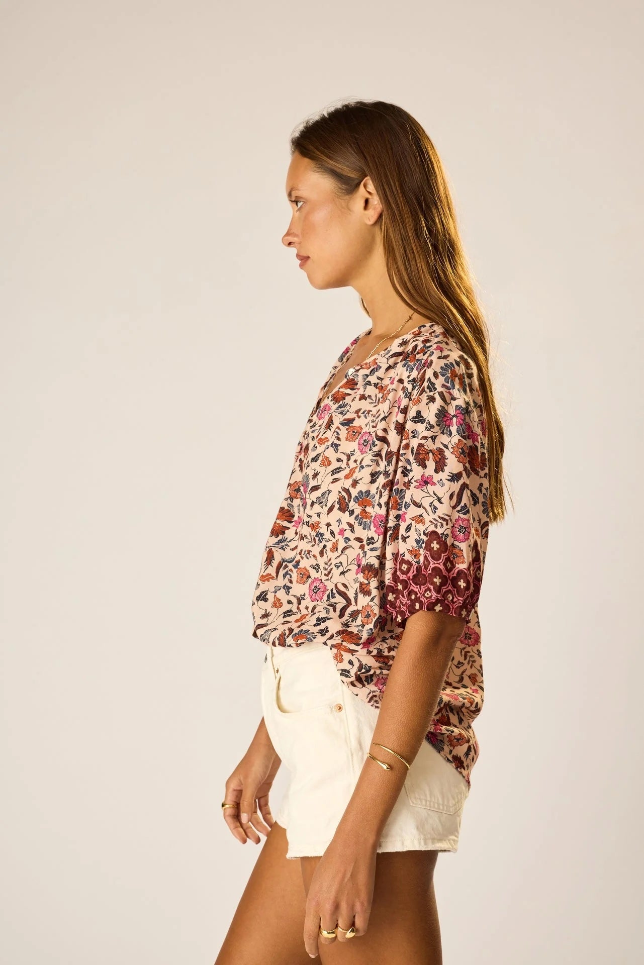 Natalie Martin Short Sleeve Shirt in Wildflower - SKULPT Dublin