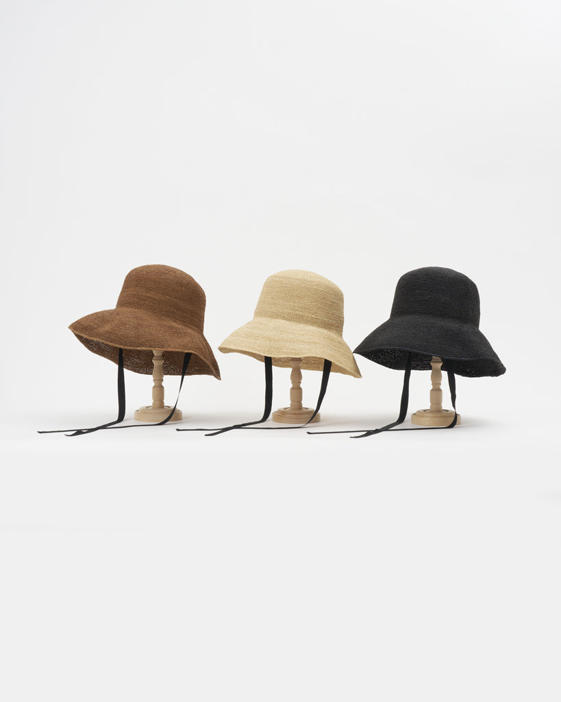 P cnq Japanese Raffia Sun Hat in Natural - SKULPT Dublin