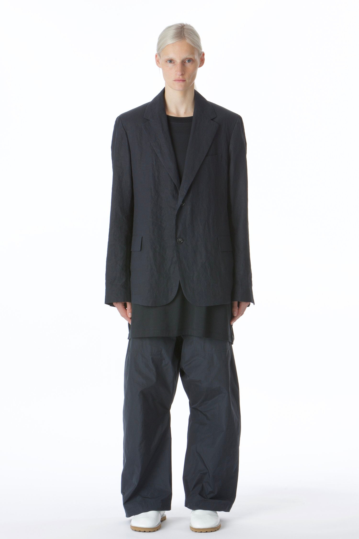 Sofie D'Hoore Paper Cotton Blazer in Midnight - SKULPT Dublin