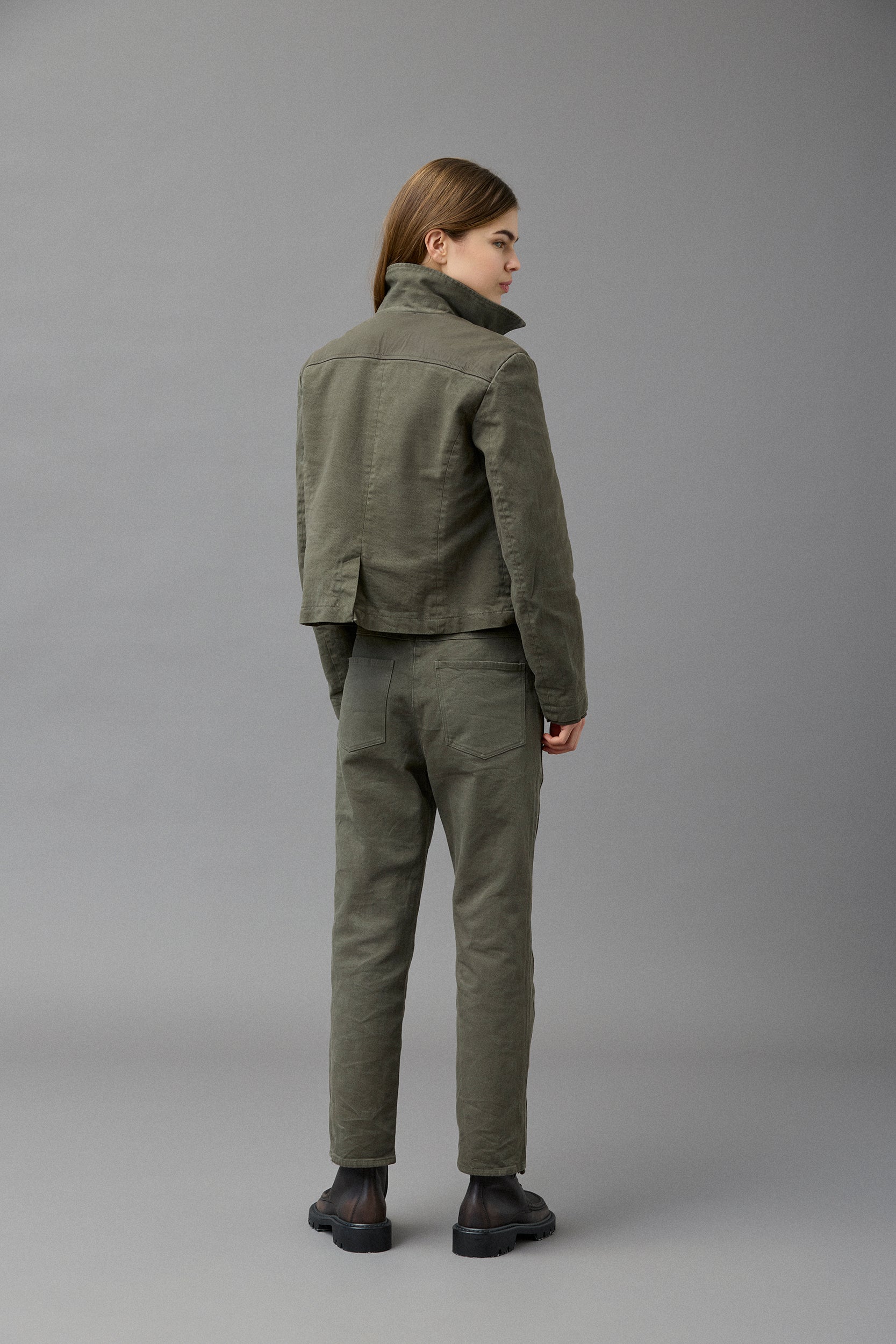 Kristensen du Nord Fttied Denim in Moss - SKULPT Dublin