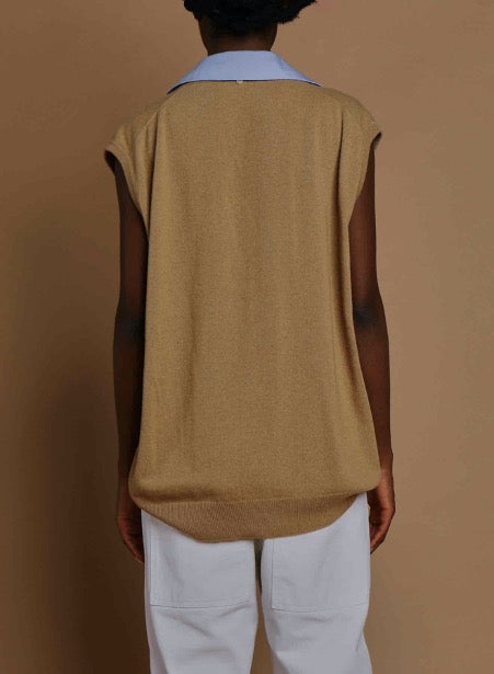 Jejia Papa Knit Cardigan in Camel - SKULPT Dublin