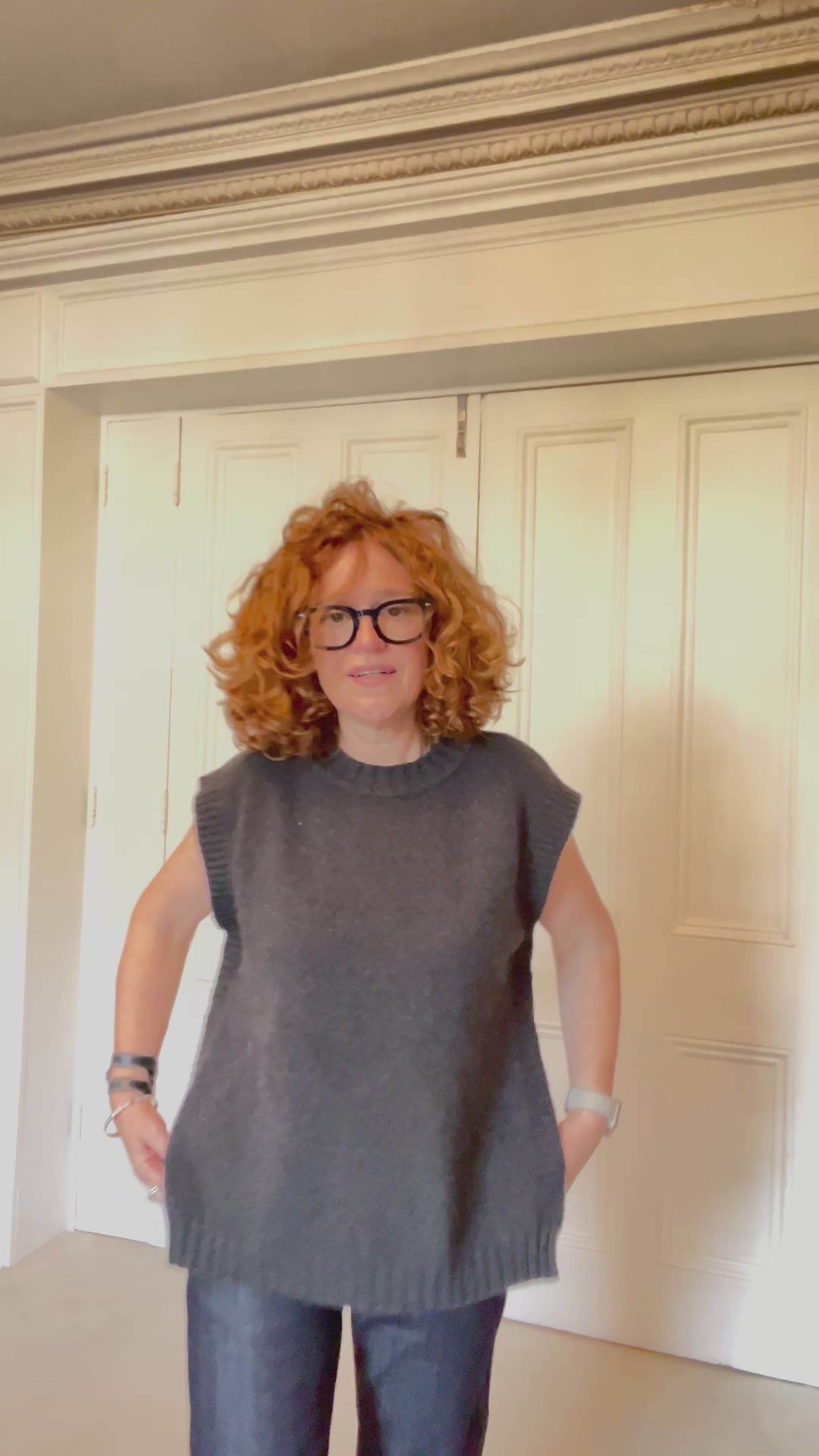 Rialto48 Sleeveless Jumper in Grey - SKULPT Dublin