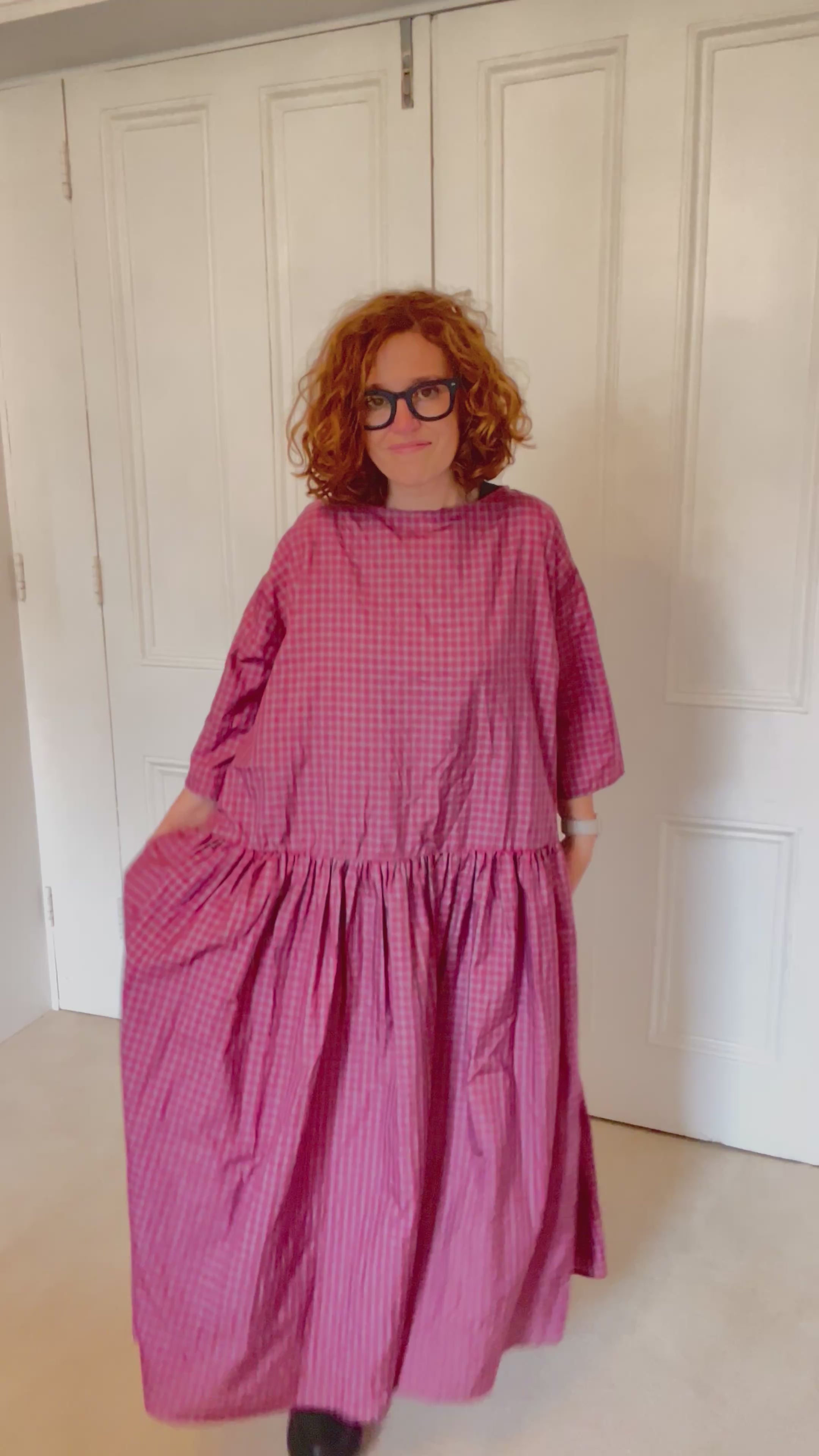 ApuntoB Silk Dress in Tartan - SKULPT Dublin
