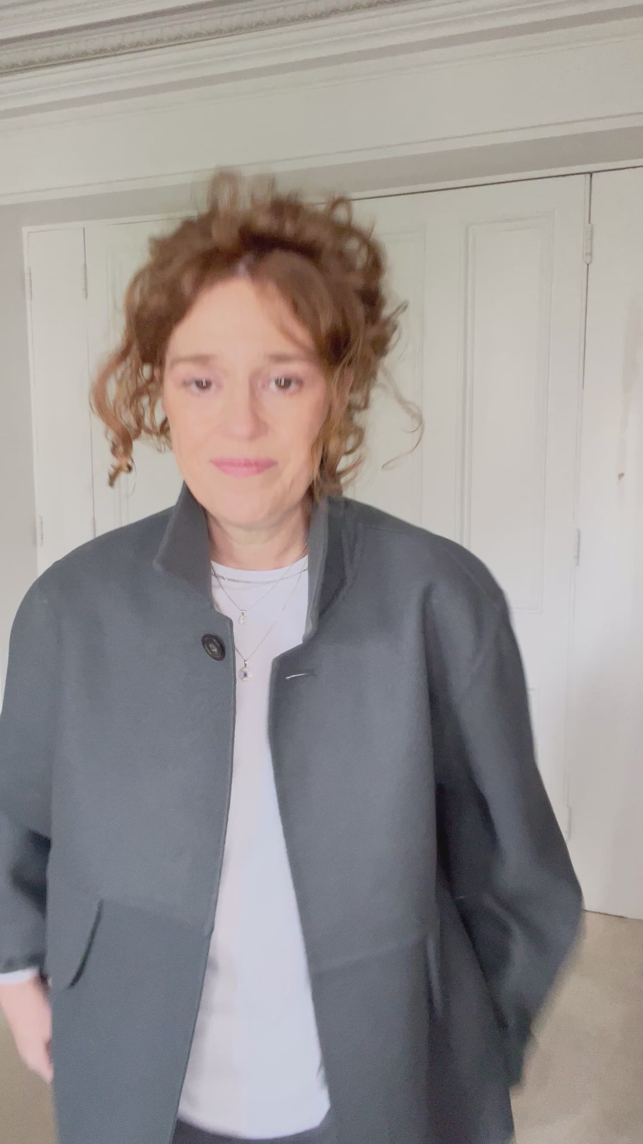 Sofie D'Hoore Jacket in Slate - SKULPT Dublin