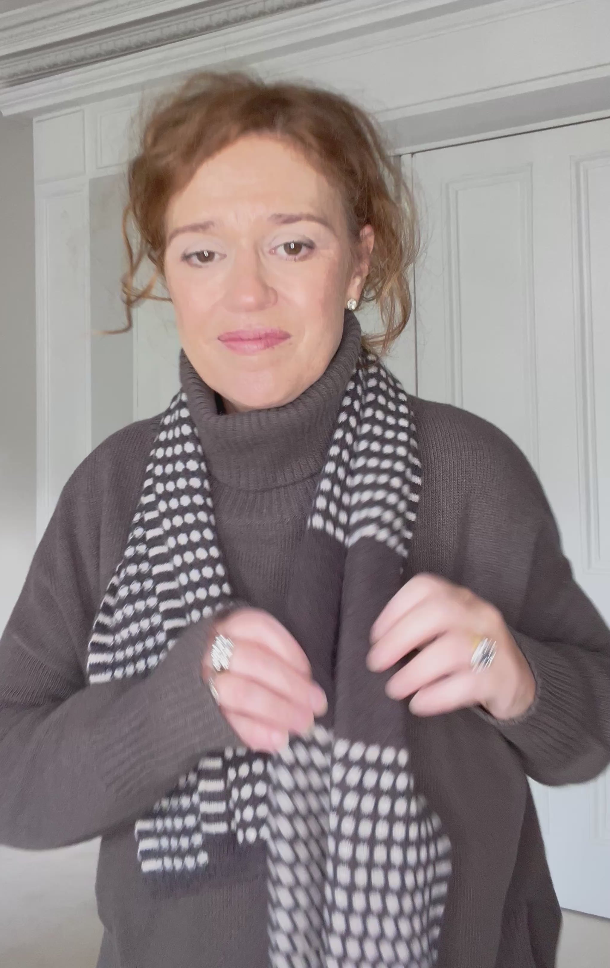 Oats & Rice Keyhole Scarf in Brown - SKULPT Dublin