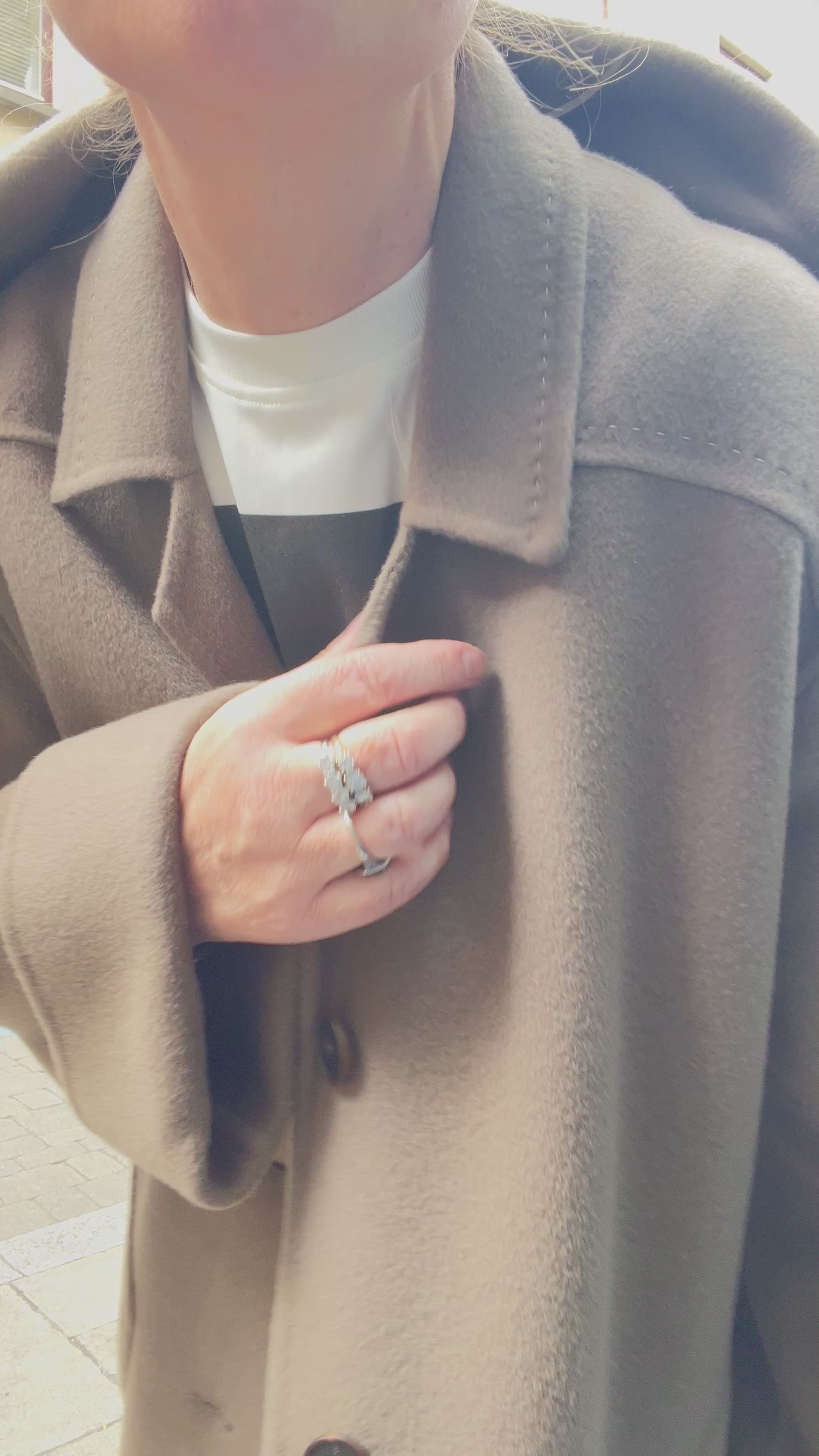 HIGH Everyday Couture Spire Long Coat in Sand - SKULPT Dublin