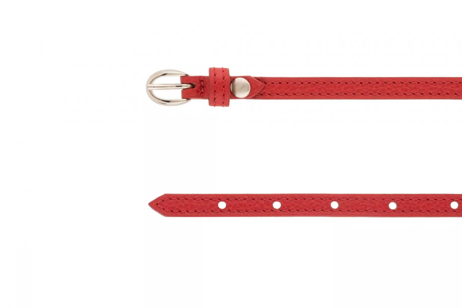 Vaincourt La Malicieuse Double Belt in Red - SKULPT Dublin