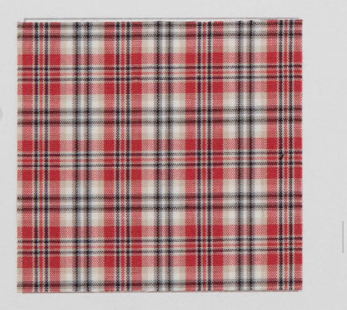 Apuntob Long Sleeve Shirt in Red Tartan - SKULPT Dublin