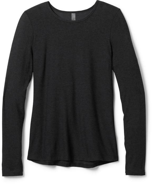 Beyond Yoga Classic Long Sleeve Top in Darkest Night - SKULPT Dublin