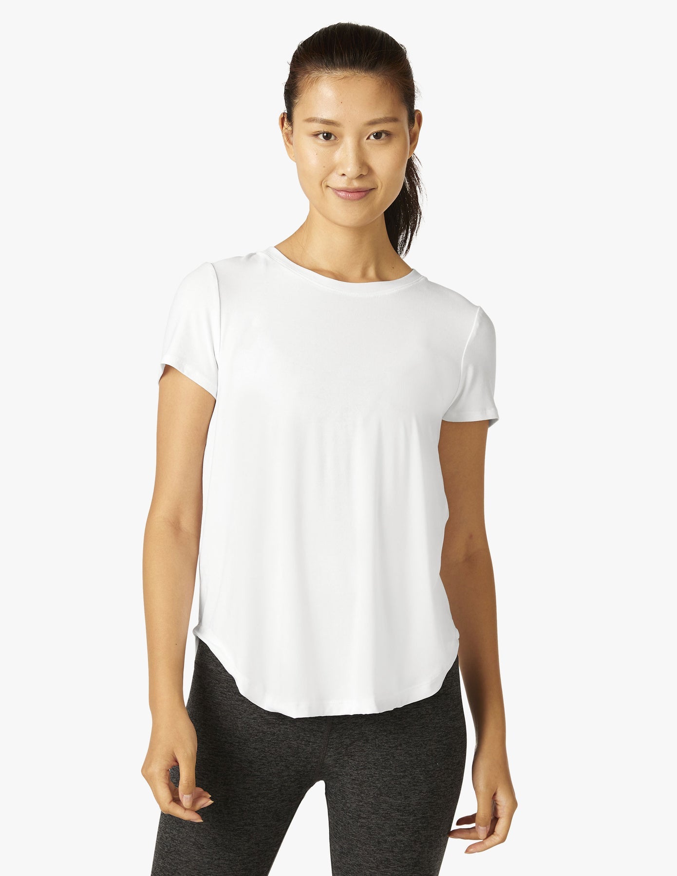 Beyond Yoga Short Sleeve Tee Cloud White - SKULPT Dublin