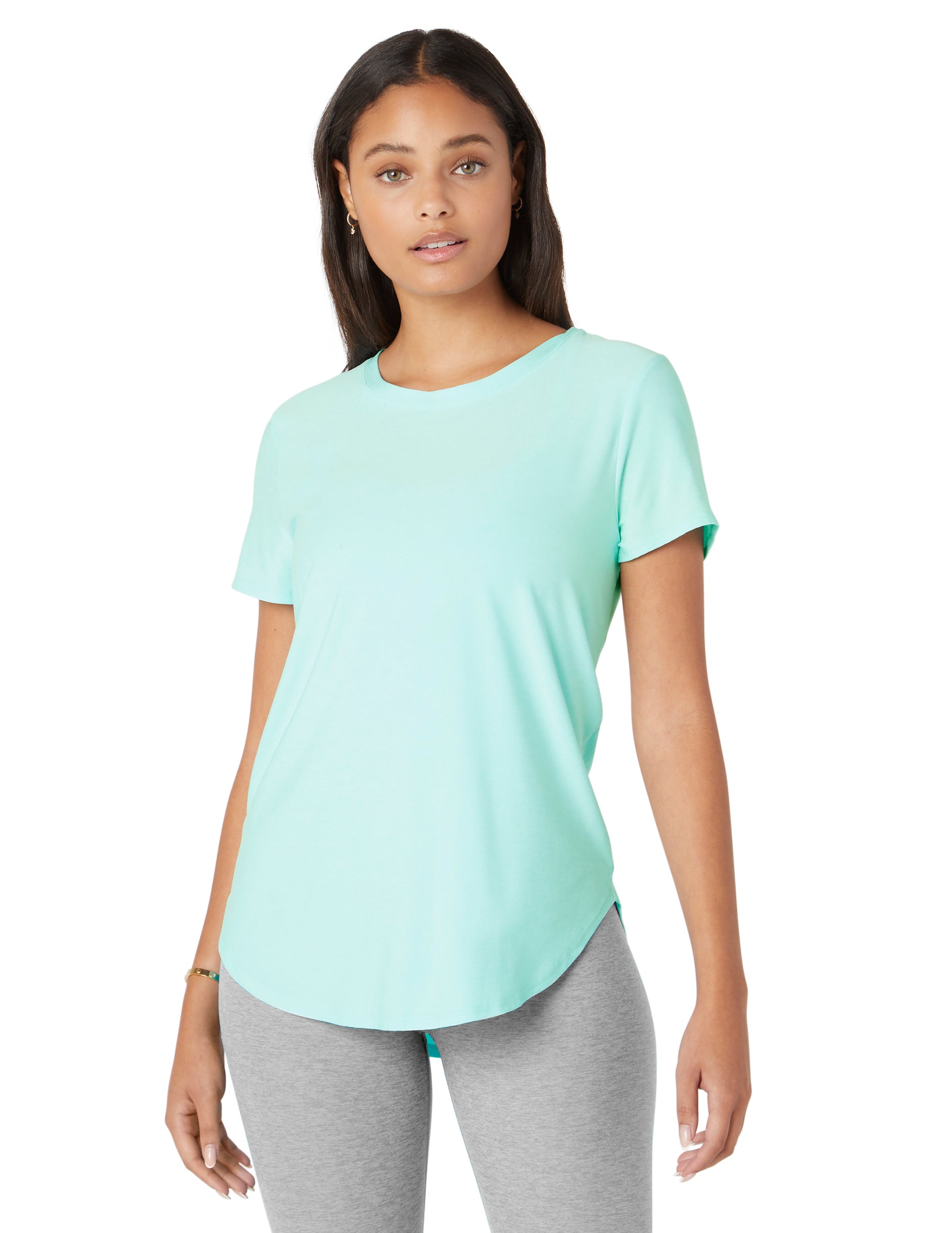 Beyond Yoga Short Sleeve Tee in Pebble Light - SKULPT Dublin