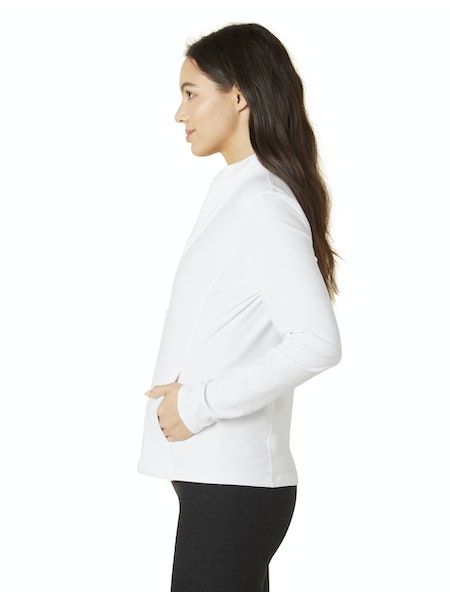 Beyond Yoga Spacedye Zip Up in White - SKULPT Dublin