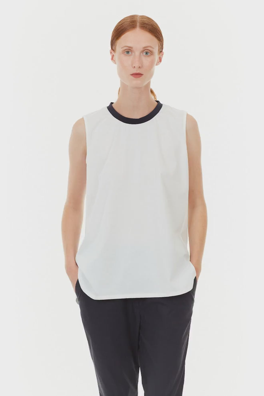 Lis Lareida Paola Tank Top in Navy - SKULPT Dublin