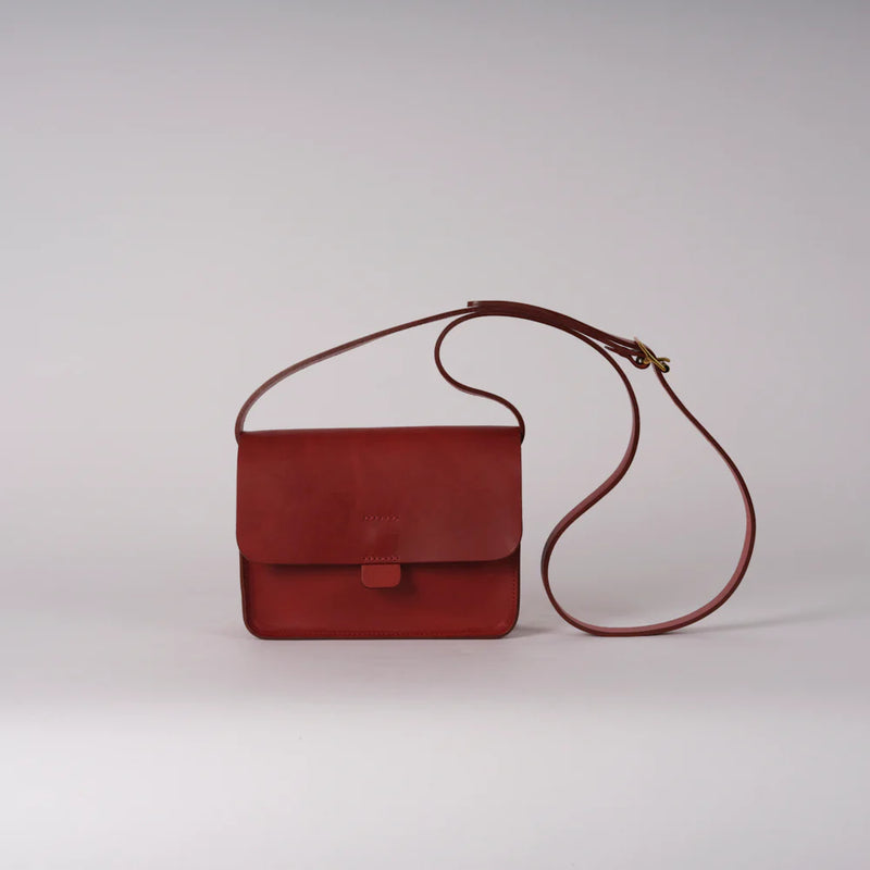 Kate Sheridan Crossbody Tab Handbag in Redcurrant - SKULPT Dublin