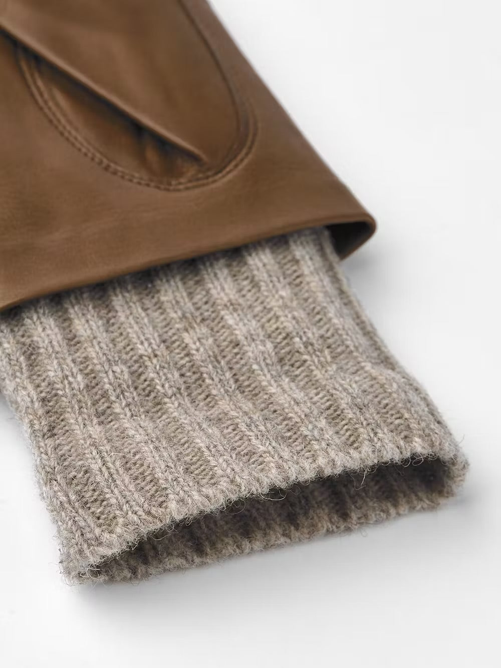Hestra Leather Gloves with Wool Lining LIght Brown - SKULPT Dublin