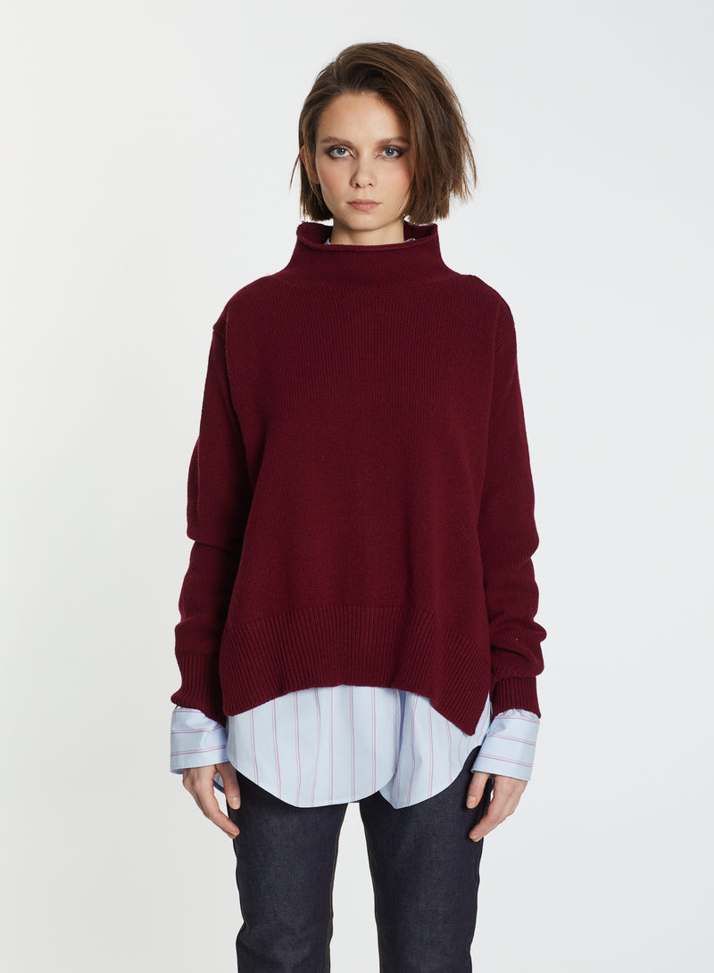 Lis Lareida Lee Wool Jumper in Scarlet - SKULPT Dublin