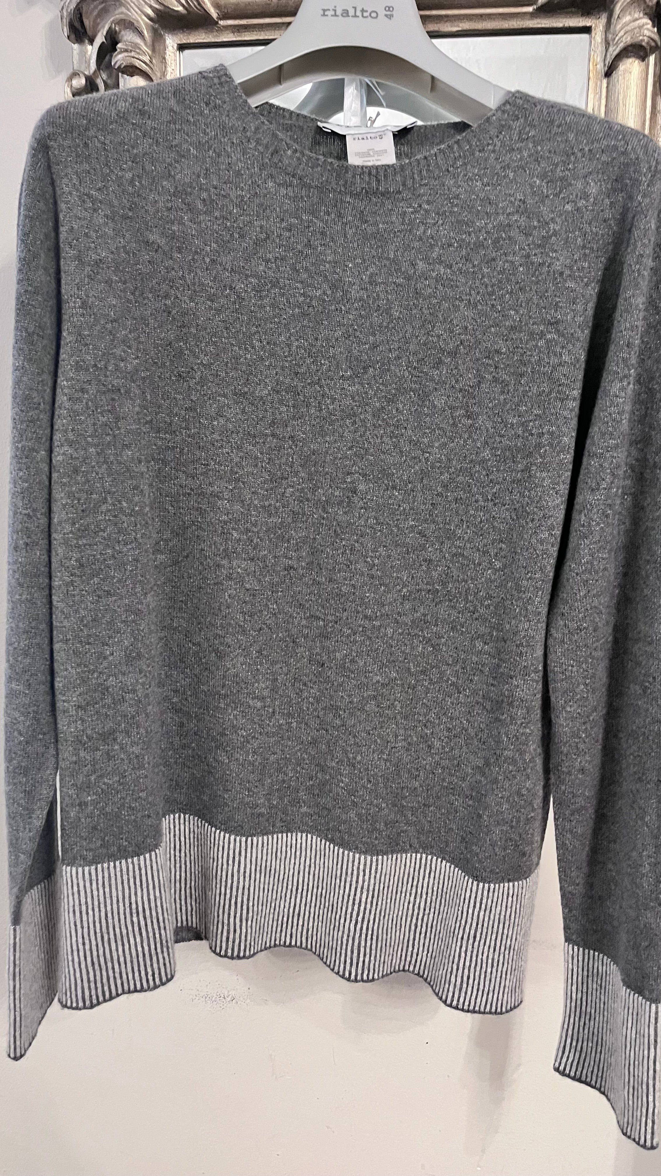 Rialto48 Jumper in Grey and Pearl - SKULPT Dublin