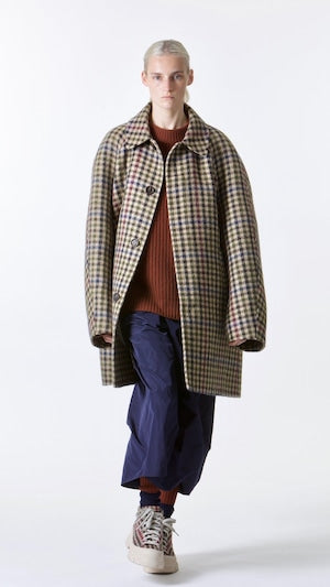 Sofie D'Hoore Cocoon Coat in Check - SKULPT Dublin