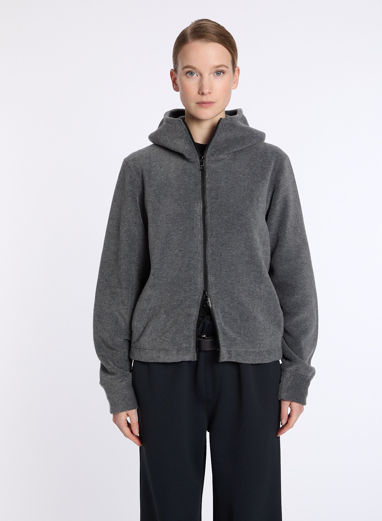 Lis Lareida Memphis Fleece Hoodie in Charcoal - SKULPT Dublin
