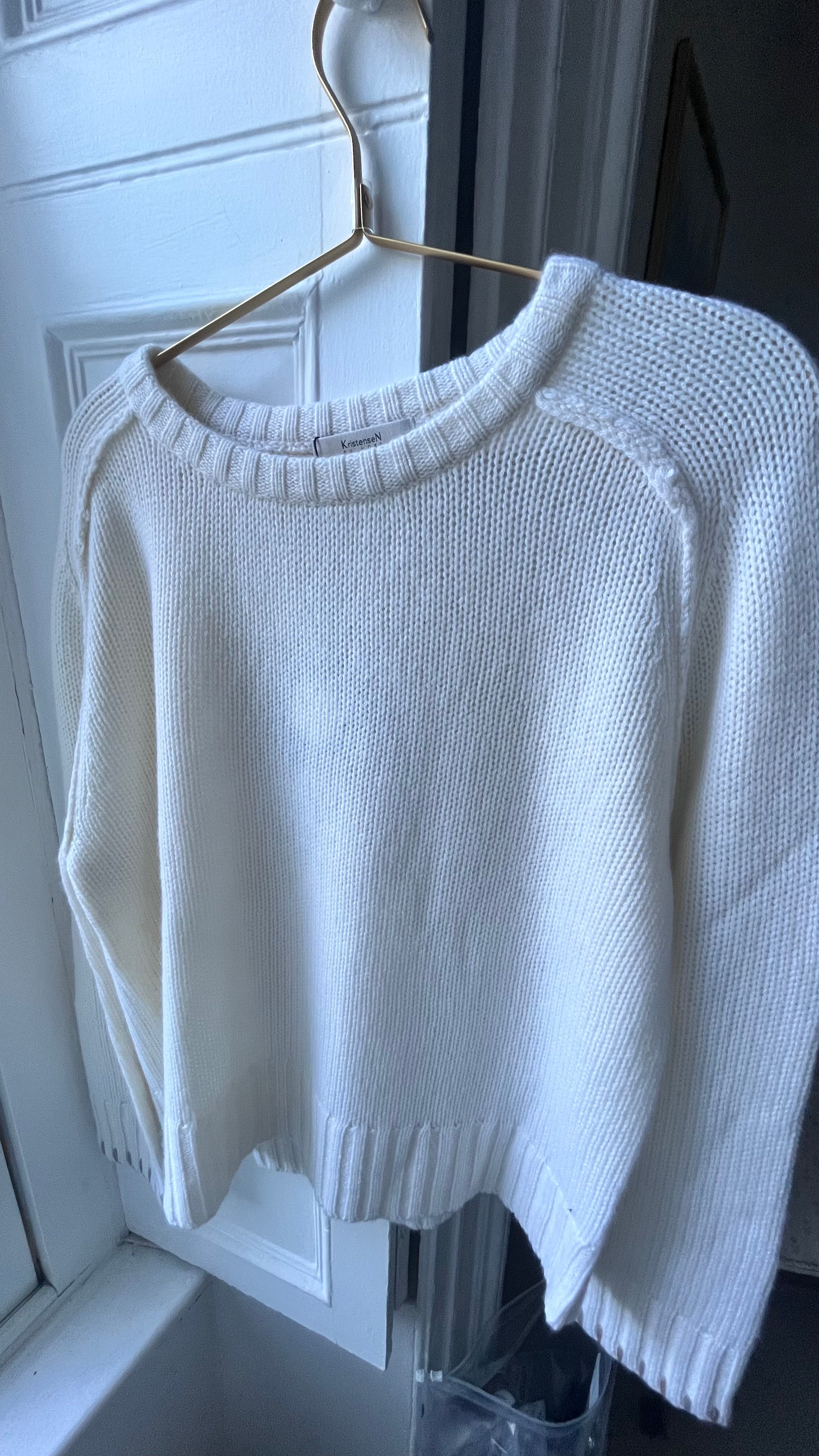 Kristensen du Nord Cashmere Jumper in Natural and Beige