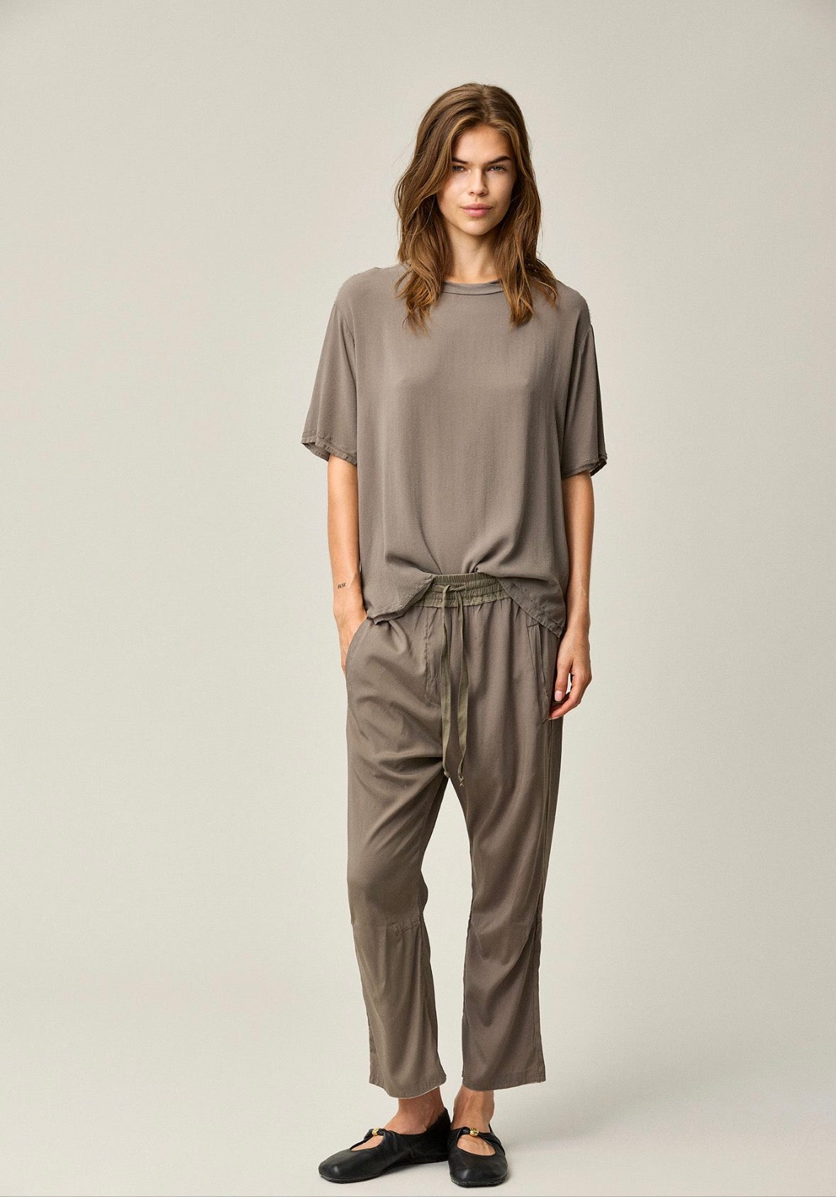 KristenseN Du Nord Silk Flared Pants in Black - SKULPT Dublin