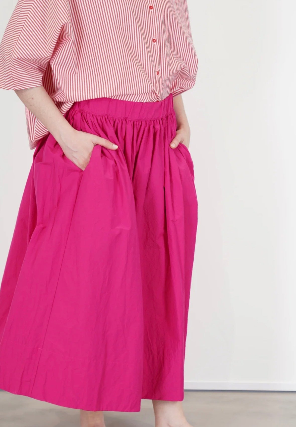 ApuntoB Skirt in Raspberry - SKULPT Dublin